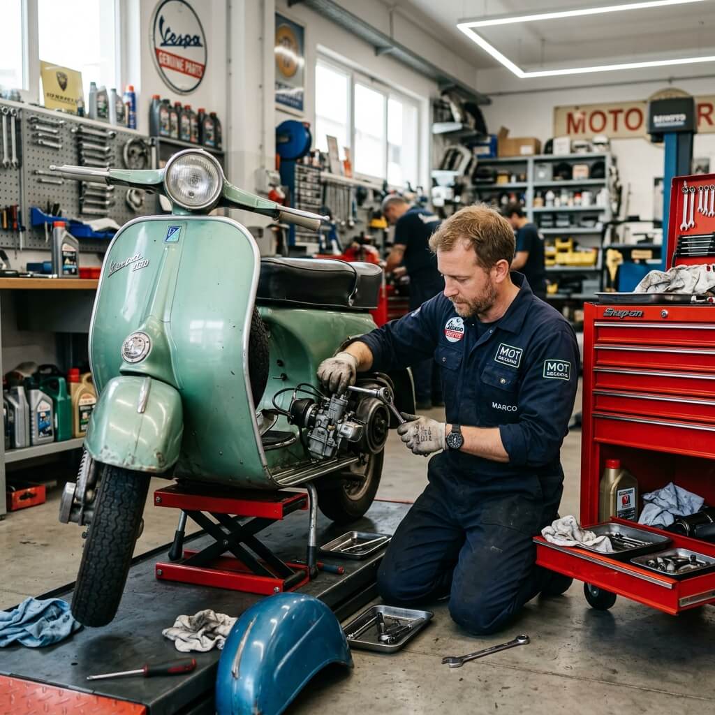 Vespa 125/150 CC Arka Varyatör Komple